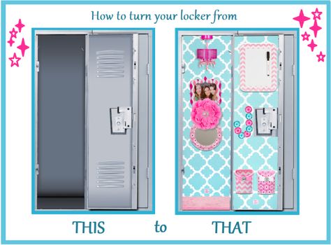 Fun Locker Decorations, Diy Locker Decorations For Middle School, Cute Decorated Lockers, Decorated School Lockers, Decorate Locker For Sports, Locker Decorations Diy, School Hacks Diy, Diy Locker, Locker Organization