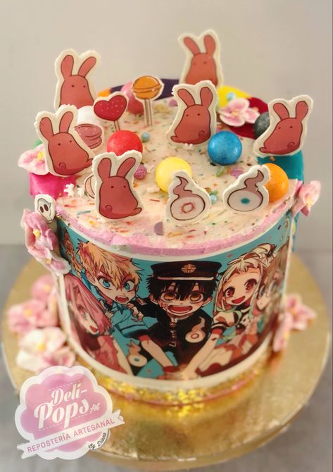 #delipopsart #chocotransfer #freefondant #hanakosan #anime #animeworld #mitsubasousuke #kouminamoto #yashiroxhanako #jibakushounenhanakokun #mokke Tbhk Birthday Cake, Anime Birthday Ideas, Anime Birthday Cake Ideas, Anime Birthday Party Ideas, Anime Cake Ideas, Anime Birthday Cake, Cake Anime, Anime Birthday, Anime Cake