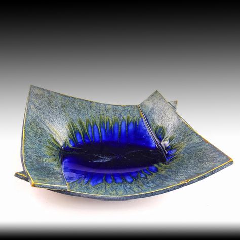 Origami Pottery, Origami Clay Bowl, Origami Pottery Bowl, Origami Ceramic Bowl, Ceramic Origami Bowl, Origami Bowl, Ceramics Pottery Vase, Beginner Pottery, Clay Bowl