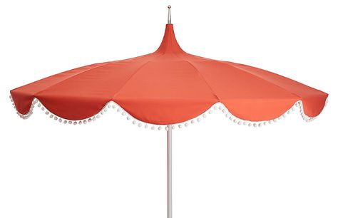 Pagoda Patio, Pool Umbrella, White Lounge Chair, Outdoor Umbrella Stand, Pool Umbrellas, Cottages And Bungalows, White Canopy, Poolside Fashion, Garden Umbrella