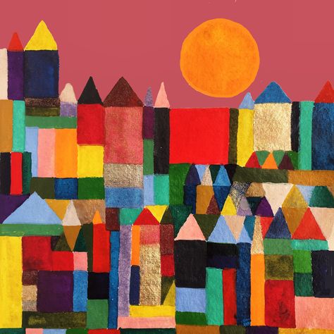 Paul Klee:cityscape – colourlivingblog Paul Klee Art Projects, Paul Klee Cat, Klee Paintings, Paul Klee Artwork, Art Kandinsky, Klee Art, Miro Paintings, Paul Klee Paintings, Joan Miro Paintings