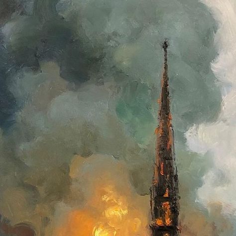 World of Artists on Instagram: "🎥: @bryanmarktaylor . “Spent the day working on this painting of the Notre Dame cathedral and reflected on the loss of such a treasure.” . #notredame #cathedral #paris #fire #oldworldtreasure" Cathedral Notre Dame Paris, Cathedral Painting, Notre Dame Cathedral, Portrait Sketches, Day Work, Impressionism, Old World, Notre Dame, Art Inspo