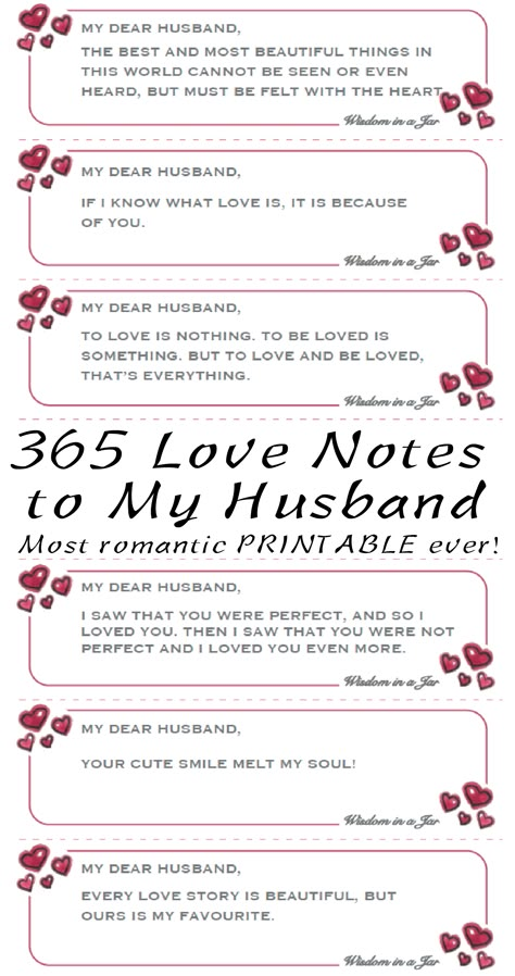 Most romantic gift ever! 365 love notes to your husband! #husband #giftforhusband #lovenotes #lovequotes #Iloveyoumessages Daily Love Notes For Husband, Cute Notes For Husband, Notes For Husband, Lunch Notes For Husband, Husband Love Notes, Love Notes To Your Husband, 365 Love Notes, Love Notes For Him, Short Love Quotes For Him