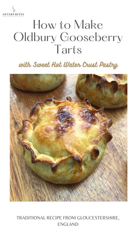 Gooseberry pies with sweet hot water crust pastry. Gooseberry Tart, Hot Water Crust, Food On A Plate, Gooseberry Pie, Hot Water Crust Pastry, Gooseberry Recipes, Tart Filling, Sweet Dough, Southern Cooking