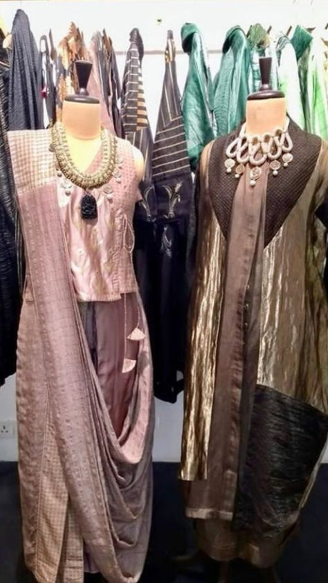 Sabyasachi Suits, Western Blouses, Silk Styles, Payal Khandwala, Saree Drape, Saree Wearing Styles, New Kurti Designs, Draping Fashion, Design Silhouette