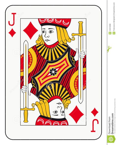 Jack Playing Card | Jack of diamonds playing card. Art Language, Ace Cards, Jack Of Diamonds, Diamond Illustration, Magician Party, Queen Of Diamonds, Playing Card Design, Corporate Greed, Gambling Machines