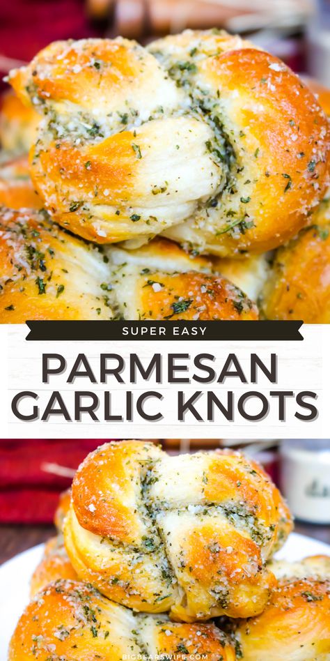 Garlic Bread Rolls, Garlic Knots, Food Recepie, Fun Baking Recipes, Easy Baking Recipes, Bread Recipes Homemade, Bread Rolls, Garlic Bread, Interesting Food Recipes