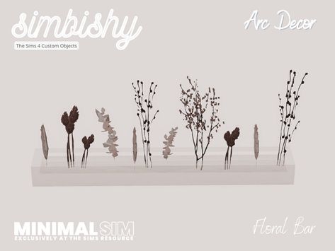 The Sims Recourse, Sims 4 Minimalist, Sims Finds, Christmas Yule Log, Floral Bar, Bath Aesthetic, Sims Inspiration, Cc Furniture, Cc Clothes