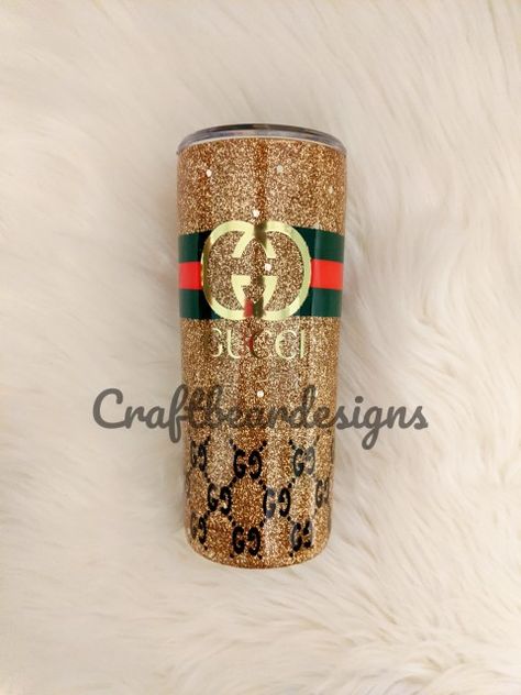 Gucci tumbler Gucci Tumbler Cup, Luxury Cups, Gucci Tumbler, Epoxy Tumbler Ideas, Custom Tumbler Ideas, Tumbler Design Ideas, Cup Sayings, Tumblers Ideas, Kawaii Cups