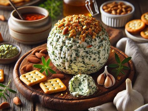 Discover the Flavors of North Carolina with a Zesty Garlic Herb Cheese Ball! | All Things NC | NewsBreak Original Herb Cheese Ball, Garlic Herb Cheese, Brazilian Lemonade, Classic Lasagna, Herb Cheese, Lasagna Soup, Rum Cake, Garlic Herb, Cheese Ball