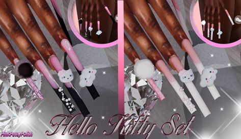 Sims 4 Urban Nails, Nails Hello Kitty, Sims Finds, Sims 4 Nails, Cc Clothing, Sims 4 Traits, Play Sims 4, Free Sims 4, Sims 4 Children