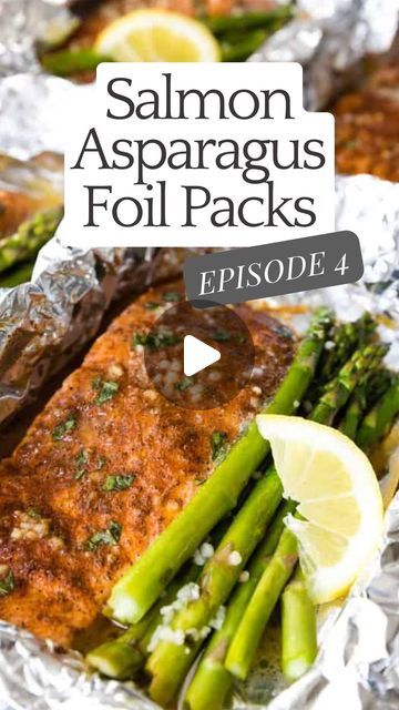 Salmon Asparagus Foil, Salmon Foil Packets, Best Salmon, Salmon In Foil, Foil Packet Meals, Foil Packet, Spend With Pennies, Foil Packets, Herb Butter