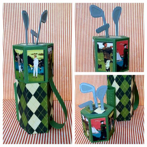 Surprise For Men, Golf Card Game, Golf Ball Gift, Golf Ball Crafts, Golf Diy, Golf Birthday Party, Miniature Golf Course, Golf Party, Golf Theme