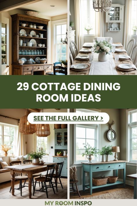 Discover 29 cozy cottage dining room ideas with rustic decor and natural elements that bring warmth to your space. The pin showcases 4 inspiring images to ignite your creativity. Room Aesthetic Cottagecore, Room Ideas Cottagecore, Cozy Cottage Dining Room, Cottage Dining Room Ideas, Cottagecore Dining Room, Room Decor Cottagecore, Wall Decor Cottagecore, Traditional Southern Home, Dining Room Aesthetic