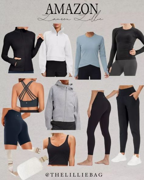 Lululemon Look Alike Amazon, Lululemon Amazon Finds, Amazon Athleisure, Year Goals, Winter Workout, Look Alikes, New Year Goals, Quarter Zip Sweatshirt, Best Amazon