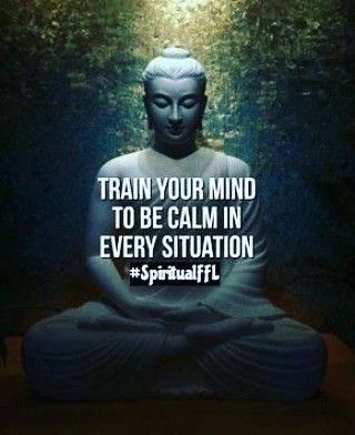 Train your mind to be calm in every situation. #SpiritualFFL Lone Wolf Quotes, Buddha Quotes Life, Buddha Quotes Inspirational, Be Calm, Buddhism Quote, Lord Buddha, Buddha Teachings, Words Of Wisdom Quotes, Positive Quotes For Life Motivation