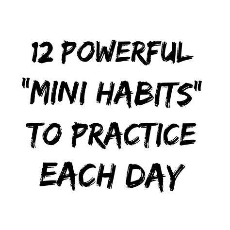 Mini Habits, Wellness Habits, Habits Of Successful People, Simple Health, Success Habits, Positive Living, Healthy Lifestyle Tips, Daily Habits, Good Habits