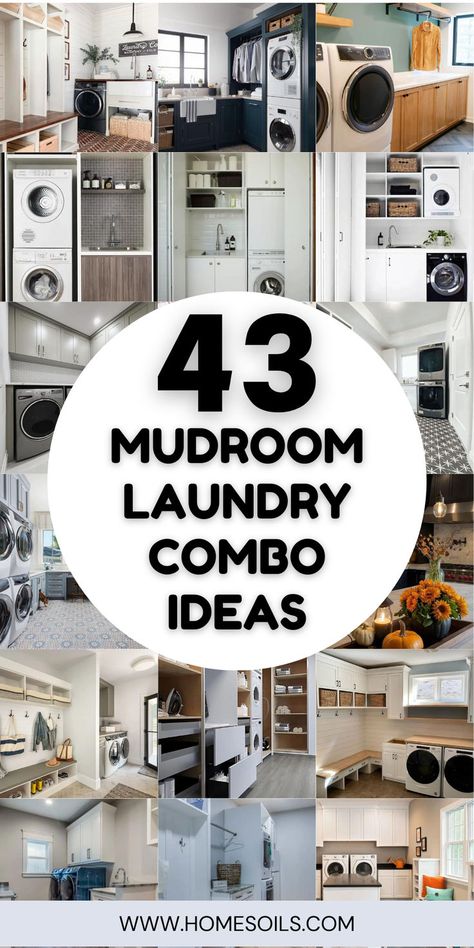 Explore 43 mudroom and laundry combo ideas that merge style and function. These designs feature smart storage solutions, efficient layouts, and chic décor, making the most of limited space. Click here for inspiration to transform your mudroom and laundry into a practical, stylish area! Laundry Drop Zone Ideas, Kitchen Into Laundry Room, Laundry Mudroom Off Garage, Small Mud And Laundry Room Combo, Mud And Laundry Room Ideas, Large Family Mudroom Organization, Laundry Room Wet Bar Combo, Laundry Room With Shelves And Cabinets, Small Laundry/mud Room Ideas