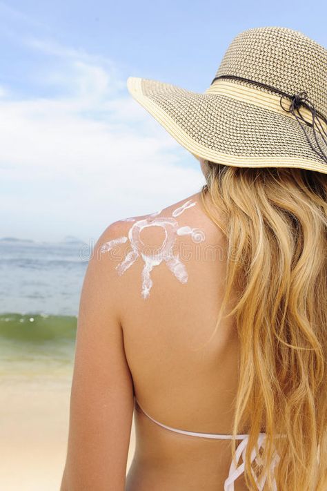 Woman with suntan lotion at the beach. In form of the sun , #AD, #lotion, #suntan, #Woman, #sun, #form #ad Blue Makeup Looks, Tanning Mousse, Proper Skin Care, Suntan Lotion, Medical Aesthetic, Skin Care Steps, Beach Beauty, Blue Makeup, Good Housekeeping