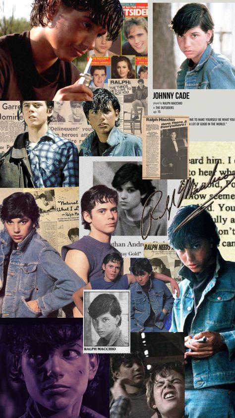 Johnny Cade Aesthetic Wallpaper, Ralph Macchio Wallpaper Iphone, Ralph Macchio Wallpaper Collage, Pony Boy And Johnny, Johnny From The Outsiders, Johnny Cade And Ponyboy, Johnny Cade Wallpaper, Johnny Cade Aesthetic, The Outsiders Johnny Cade