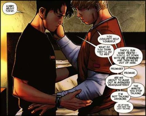 Avengers Headquarters, Wiccan Marvel, Marvel Young Avengers, Avengers Art, Gay Comics, Young Avengers, Marvel Comic Universe, Marvel Fan, Gay Art