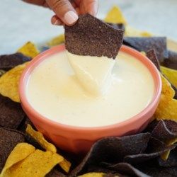 Restaurant-Style White Queso Dip White Queso Dip Recipe, Party Dips Easy, White Queso Dip, White Queso, Onion Dip Recipe, Cheese Queso, Spinach Artichoke Dip Recipe, Queso Dip Recipes, Queso Recipe