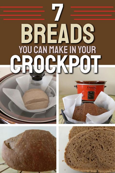 7 simple and delicious bread recipes you can easily make in your crockpot. From classic white bread to flavorful herb loaves, these recipes are perfect for beginners and seasoned bakers alike. Enjoy the warm aroma of homemade bread filling your kitchen without the hassle of traditional baking methods. These crockpot bread recipes are convenient, easy to follow, and require minimal ingredients. Perfect for family dinners or casual gatherings, bring fresh-baked goodness to your table. Bake Bread In Instant Pot, Slow Cooker Quick Breads, Slow Cooker Recipes Bread, Baking Bread In Crockpot, Slow Cooker Bread Easy, Frozen Bread Recipes, Easy Crockpot Bread Recipes, Bread In A Crockpot, Bread In Crockpot Recipe