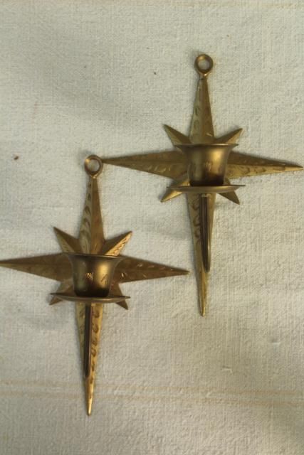 Wall Candle Sconces, Vintage Trinkets, Candle Holder Wall, Wall Candle Holder, Candle Holder Vintage, Star Candle Holder, Wall Candle, Star Candle, Wall Candle Holders