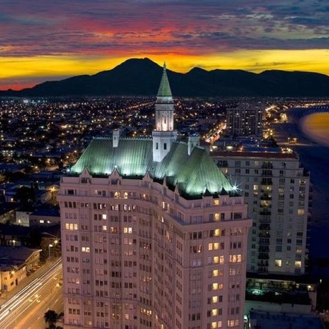 Long Beach, California  We lived in the high rise building next door. This is a beautiful building to look at. California Places To Visit, Downtown Long Beach, Ca History, Southern California Beaches, Los Angeles City, Long Beach California, High Rise Building, City Of Angels, California Love