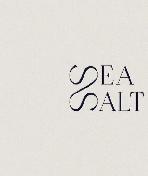 Brand identity and product packaging design for Sea Salt 🌊 classic branding design, minimal branding, logo design, brand design, branding design logo, skincare branding design ideas, skincare branding logo #branding #branddesign #brandidentity #logo #logodesign #brandinspiration #packaging Sea Shell Logo Design, Soul Logo Design Ideas, Logo Icon Ideas, Holistic Business Names, Sea Design Graphic, Natural Logo Design Inspiration, Minimal Package Design, Sea Logo Design Ideas, Luxury Brand Design Inspiration