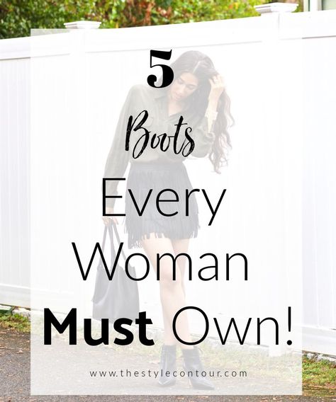 As we begin to take advantage of the sales happening right now, many of us are taking inventory of our wardrobes, filling in the gaps with what we need and let's face it...want as well ;) If you've asked yourself, "what boots do I need?" hopefully this post will serve as a guide. Here are the 5 boot styles I believe are essential.... Essential Boots For Women, Flattering Outfits, Statement Shoe, Grey Outfit, Ankle Boots Flat, Happy Thursday, Do Love, Petite Fashion, Fashion Bloggers