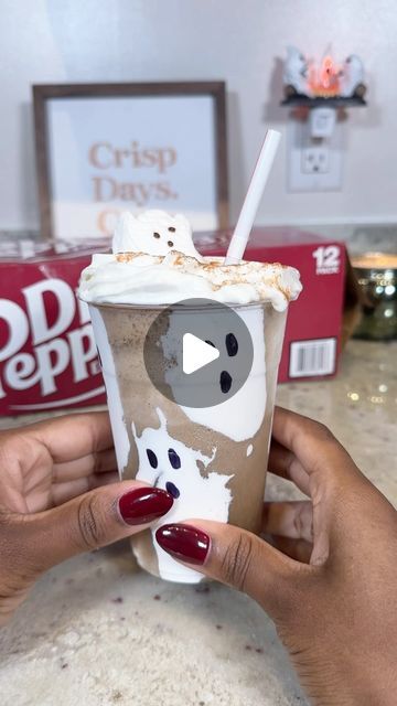 Rae Hunt Brown on Instagram: "Make a fluffy spooky Dr Pepper with me 👻🤍🥤

#drpepper #fluffydrpepper #spookyseason #asmr #asmrsounds #viral #satisfyingvideo #drinktok #marshmallow #aesthetic #fallaesthetic @drpepper" Marshmallow Aesthetic, Marshmallow Fluff, Dr Pepper, Satisfying Video, Can Opener, Gymnastics, Stuffed Peppers, Canning, Instagram