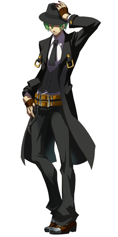 Hazama from BlazBlue: Calamity Trigger Vergil Sparda, Steampunk Character, Blue Blaze, Puppy Sketch, Roleplay Characters, Dungeons And Dragons Homebrew, Game Character Design, Game Artwork, Dnd Characters