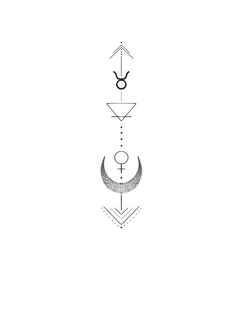 Taurus Spiritual Tattoos, Taurus Line Tattoo, Taurus Spine Tattoo, Taurus Symbol Tattoo, Pisces Tattoo Designs, Taurus Tattoo, Chakra Tattoo, One Line Tattoo, Tiny Wrist Tattoos