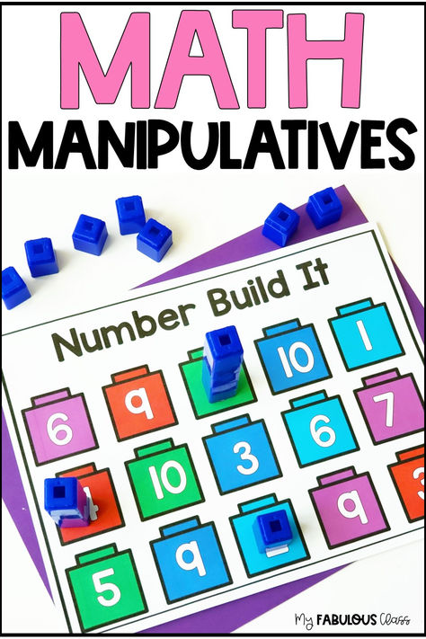 I love Hands on Learning for Math. Everyday, after I teach my whole group lesson, I save 15-30 minutes for Math Centers. It is agreat time for me to provide math intervention to students, while giving other students the opportunity for independent practice and to work with their perrs and develop social skills. Unific cubes are one of my favorite manipultives for math centers in my kindergarten and First grade classroom. They are perfect for number sense, addition, and subtraction. Math Centers First Grade, Math 1st Grade, Centers First Grade, Unifix Cubes, Love Hands, Math Intervention, Math Manipulatives, Math Printables, First Grade Classroom