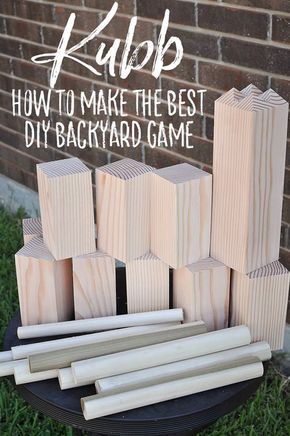 Diy Giant Yard Games, Giant Backyard, Backyard Games Diy, Kubb Game, Giant Yard Games, Outdoor Yard Games, Diy Yard Games, Summer Backyard, Yard Games