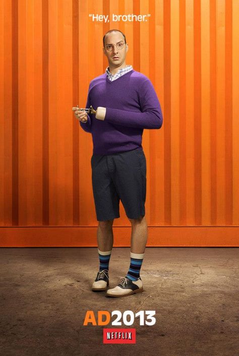 Byron "Buster" Bluth - Arrested Development Arrested Development Buster, Buster Bluth, Tobias Funke, Tony Hale, Alia Shawkat, Scott Baio, Character Posters, Arrested Development, Great Tv Shows