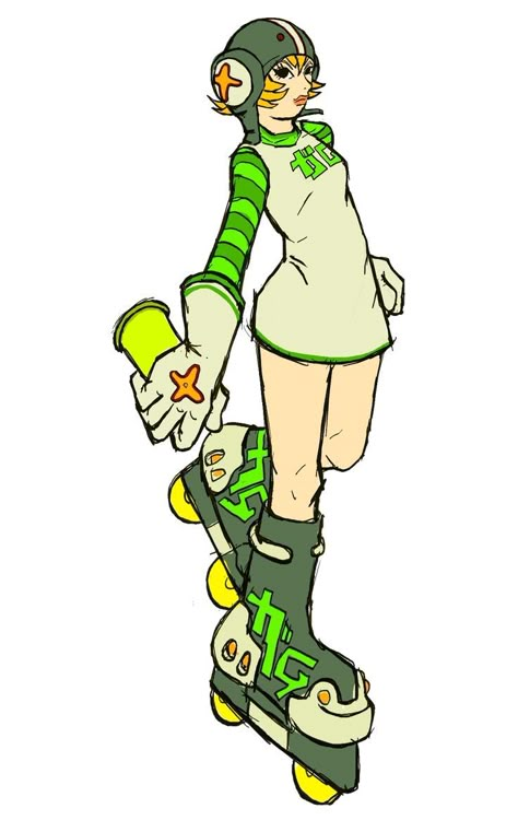 Jet Set Radio, Jack Kirby, Art Archive, 영�감을 주는 캐릭터, Video Game Art, Kirby, Game Character, Jet Set, Hulk