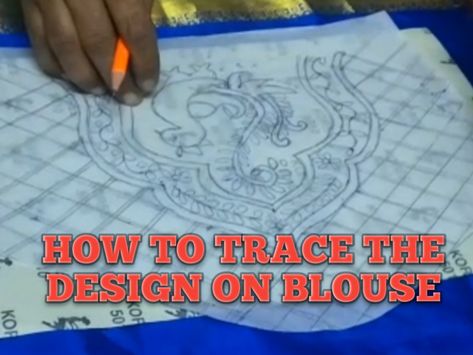 How to trace aari design in blouse/tracing aari work . hi friends , i am sharing this video.in this video i am sharing how to trace the designs on blouse for aari work in easy method ,here i am using tracing paper and pencil carbon paper for tracing. without kerosen and powder i am tracing this design to watch easy and super tasty receipe: .https://youtu.be/lyKZNzmYPHg thank you friends, Rajitha andhyal. Tracing Paper For Aari Work, Tracing Designs For Aari Work, Aari Work Blouse Tracing Designs, Aari Design, Carbon Paper, Thank You Friend, Aari Work Blouse, Pencil Design, Beautiful Rangoli Designs