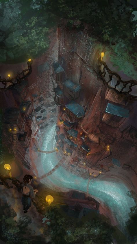 Fantasy dystopian canyon city Dystopian Art, Canyon City, Dystopian Books, Dragon City, Underground Cities, Location Inspiration, Romantic Fantasy, Scene Art, Fantasy City