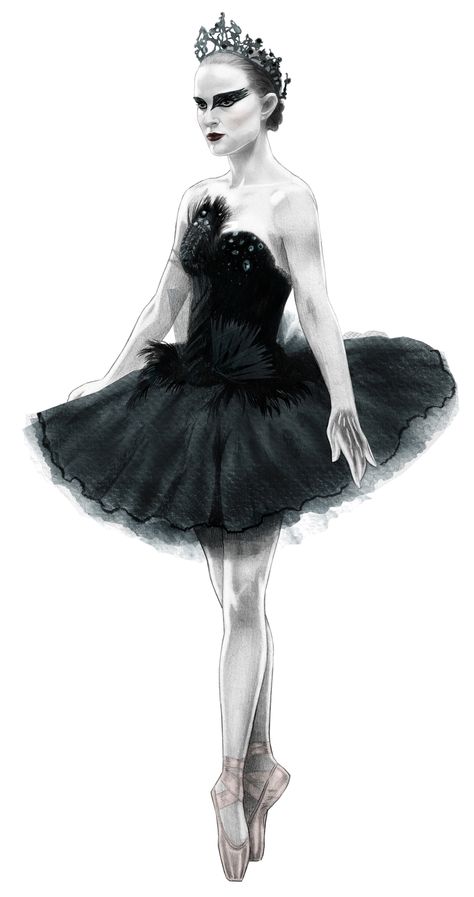 Black Swan Sketch, Black Swan Drawing, Black Swan Outfit, Black Swan Costume Halloween, Black Swan Ballerina, Halloween Ballerina, Halloween Constumes, Dark Fashion Photography, Black Dress Halloween Costume