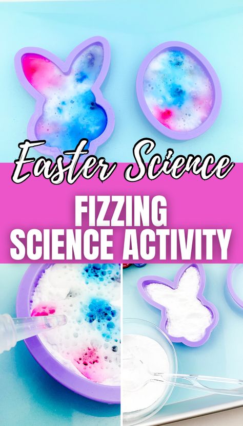 This Easter Science:A Fun Easter Fizzing Science Activity is a super fun way for the kids to get excited about Easter with a bit of science and STEM learning sprinkled in. Easter Science Experiments, Easter Stem Activities, Easter Learning Activities, Spring Science Activities, Easter Homeschool, Science Activities For Toddlers, Easter Stem, Easter Science, Easter Activities For Preschool