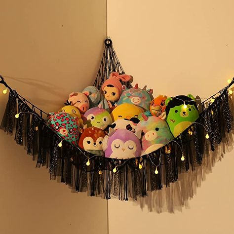 Toy Hammock For Stuffed Animals Teddy Hammock Macrame Boho Teddy Bear Storage Hammock Plush Toy Storage Net Soft Toy Net Hammock For Teddies Corner Hanging Toy Storage Holder For Kids Room Teddy Hammock, Plush Net, Teddy Bear Storage, Hanging Toy Storage, Hammock For Stuffed Animals, Plush Toy Storage, Real Bedroom, Animal Hammock, Stuffed Animal Net