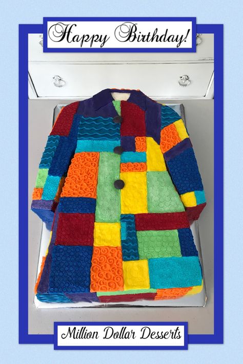 The Coat of Many Colors Cake! #coatofmanycolors #coatofmanycolorscake #buttercreamasalways #milliondollardesserts Dolly Parton Birthday Party Cake, Dolly Parton Cake Ideas, Dolly Parton Birthday Cake, Dolly Disco, Dolly Parton Birthday Party, Dolly Parton Birthday, Kendall Birthday, Dolly Parton Pictures, Family Cake