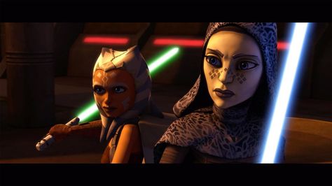 Ahsoka And Barriss, Anakin And Ashoka, Ahsoka Clone Wars, Meredith Salenger, Barriss Offee, Female Jedi, Ashley Eckstein, Battle Of Geonosis, Star Wars Classroom