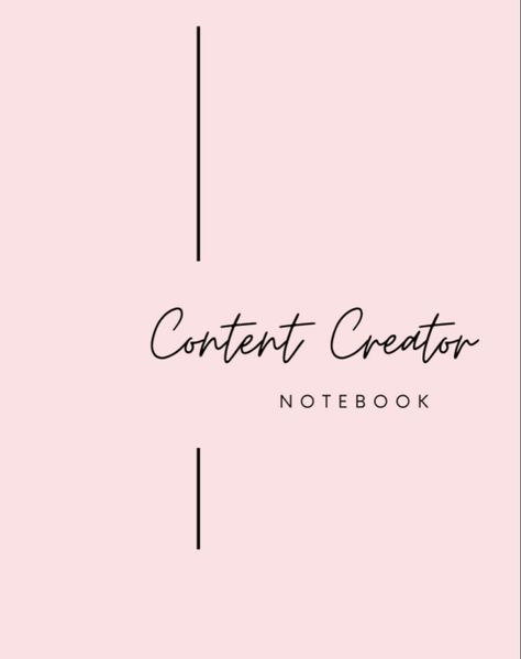 Content Creator Notebook. Blush color. 8,5 x 11 Content Creator Aesthetic, Notebook Journaling, Creator Aesthetic, College Ruled Notebook, Ruled Notebook, Content Ideas, Notebook Journal, Content Creator, Journal Notebook