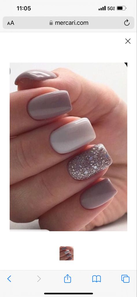 Nail Colors For Winter, Nails Plain, Trending Nail Colors, Trendy Winter Nails, Getting My Nails Done, French Tip Gel Nails, Winter Nails Gel, Accent Nail Designs, Plain Nails