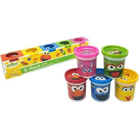 Leap Year Publishing modeling dough includes 5 cans of non-toxic dough in the following fun colors. Elmo Red, Cookie Monster Blue, Oscar the Grouch Green, Big Bird Yellow, and Abby Cadabby Pink. SHAPE, ROLL, AND PRESS - Use Sesame Street dough to unleash your creativity and create colorful works of art. GREAT LEARNING TOOL - Encourages imaginative play and great for learning colors, patterns, and textures. PLENTY TO SHARE - 3 ounces of dough per can for a total of 15 ounces per pack. YOUNG CHILD Street Modeling, Cookie Monster Party Favors, Sesame Street Party Favors, Elmo Birthday Party Boy, Sweets Party, Modeling Dough, Cookie Monster Party, Elmo And Cookie Monster, St Patricks Crafts