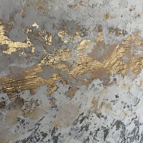 "Gold leaf art" Gold Leaf Signs, Presentation Pictures, Abstract Ocean Painting, Nye Wedding, Gold Leaf Art, Sea Painting, Large Wall Decor, Original Wall Art, Gold Walls