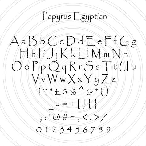 Egyptian Font, Papyrus Font, Architectural Font, Cooper Black Font, Egyptian Writing, Architectural Lettering, Handwriting Script, Writing Fonts, Poster Fonts